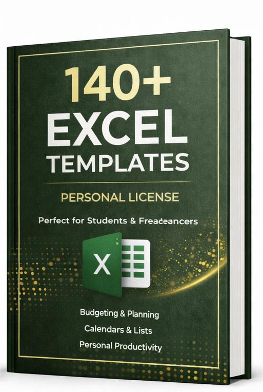 Access to 140+ Ready-to-Use Templates for Excel | Personal License